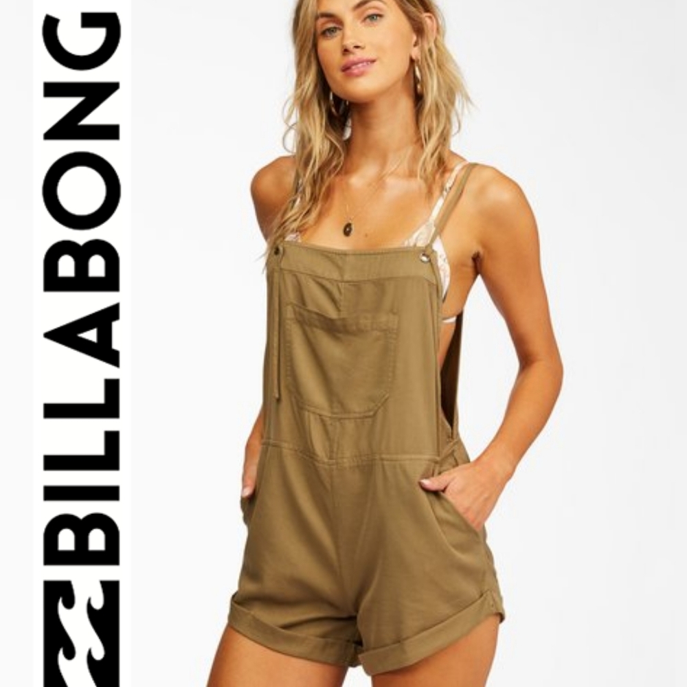NWT Billabong Wild Pursuit Romper/Overalls